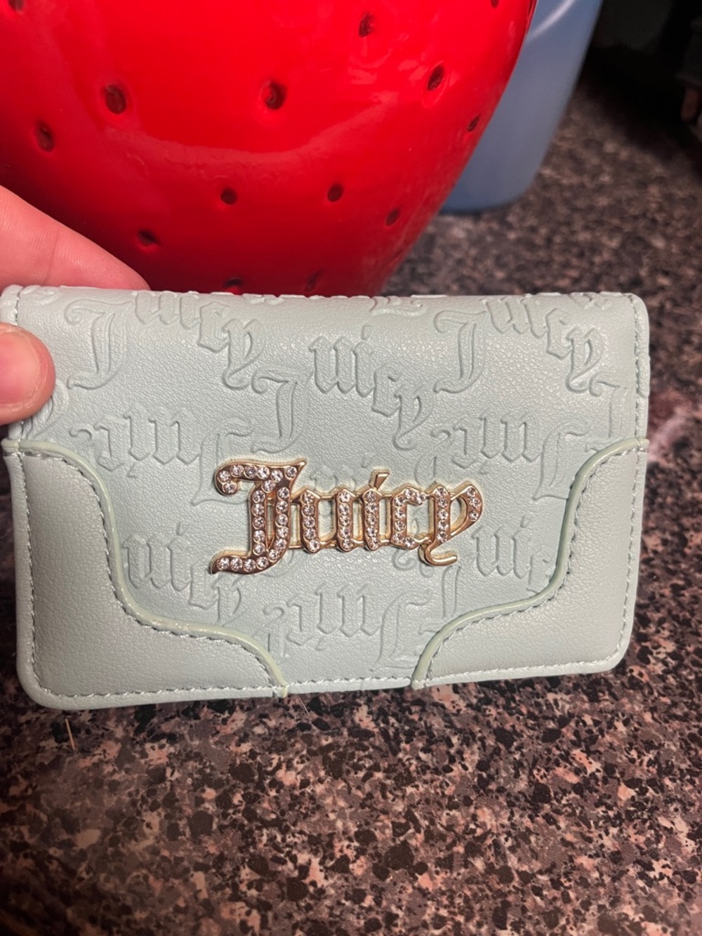 Juicy Couture Cream Card Wallet with Gold Script - Picture 4 of 4